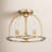 Divina Aleena 3 Light Black Ceiling Mount-1851344616