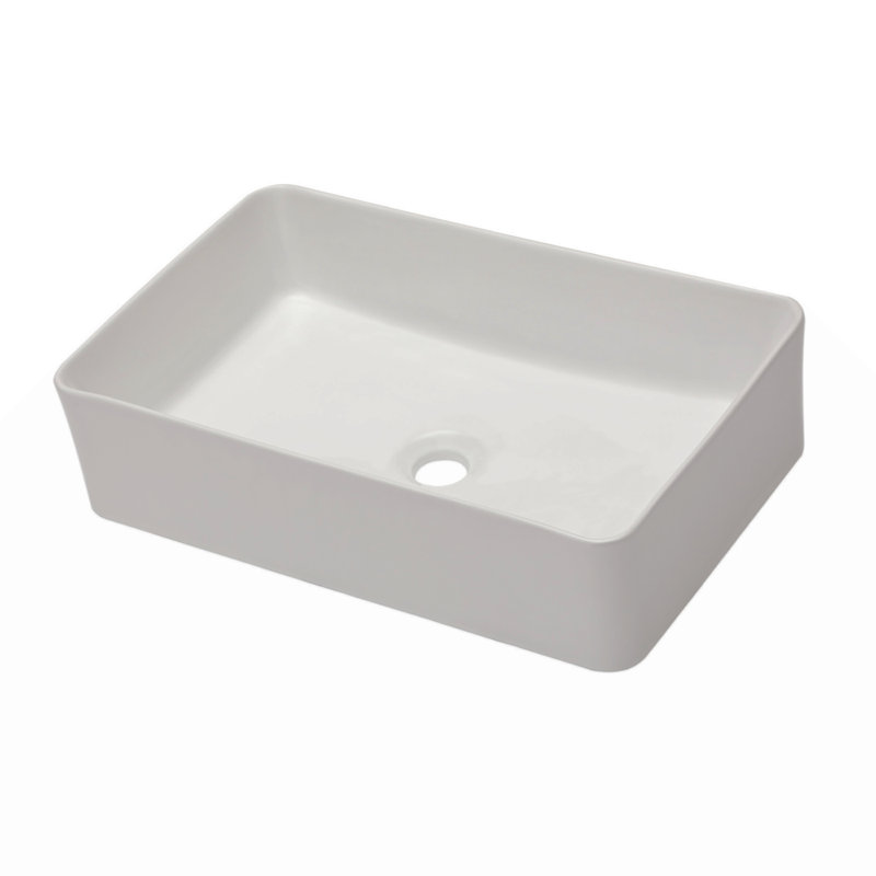 Lavabo de salle de bain vasque rectangulaire en céramique 21 "X 14"