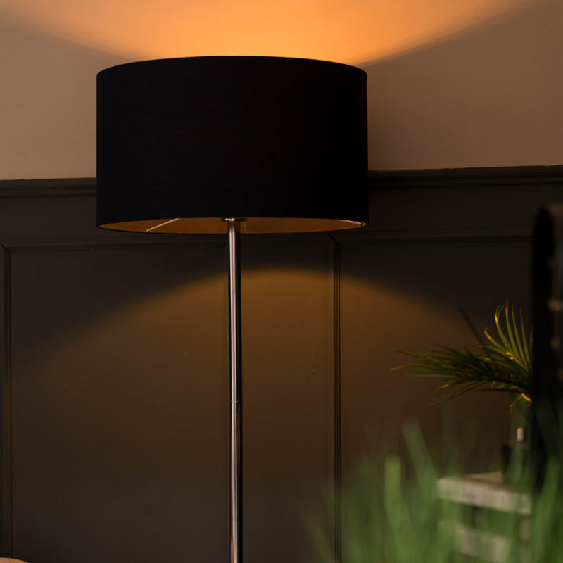129cm Torchiere Floor Lamp, Blue