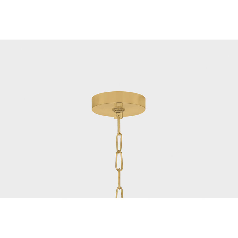 Arles Chandelier in Vintage Brass, 45.25" H x 29" W x 29" D