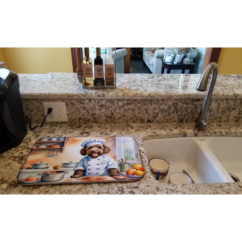 Tapis de séchage Labradoodle The Chef