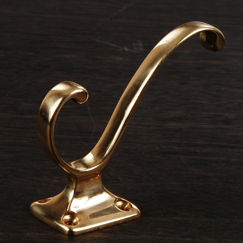 Lapo Brass Wall Wall Hook, Polished Brass