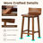 Itsuko Solid Wood 24.5'' Counter Stool