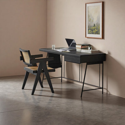 Modern Italian Minimalist Desk with Spacious