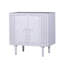 Armoire blanche à deux portes Frannie