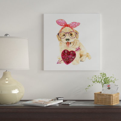 « valentine chiot iv », impression sur toile