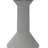 Accent Flower Vase, Narrow Neck Geometric Shape White Ceramic 14 Inch
