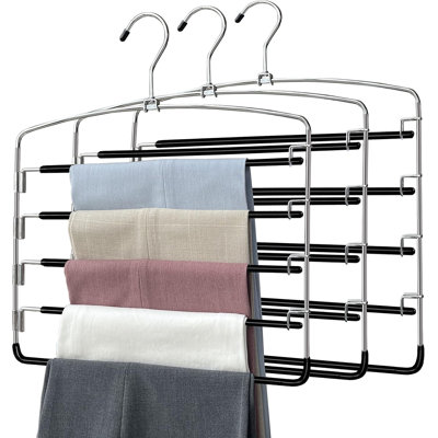 3 Pieces,5 Tier Closet Organizers and Storage Clothes Hanger