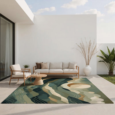 Tapis intérieur et extérieur Astral Maze