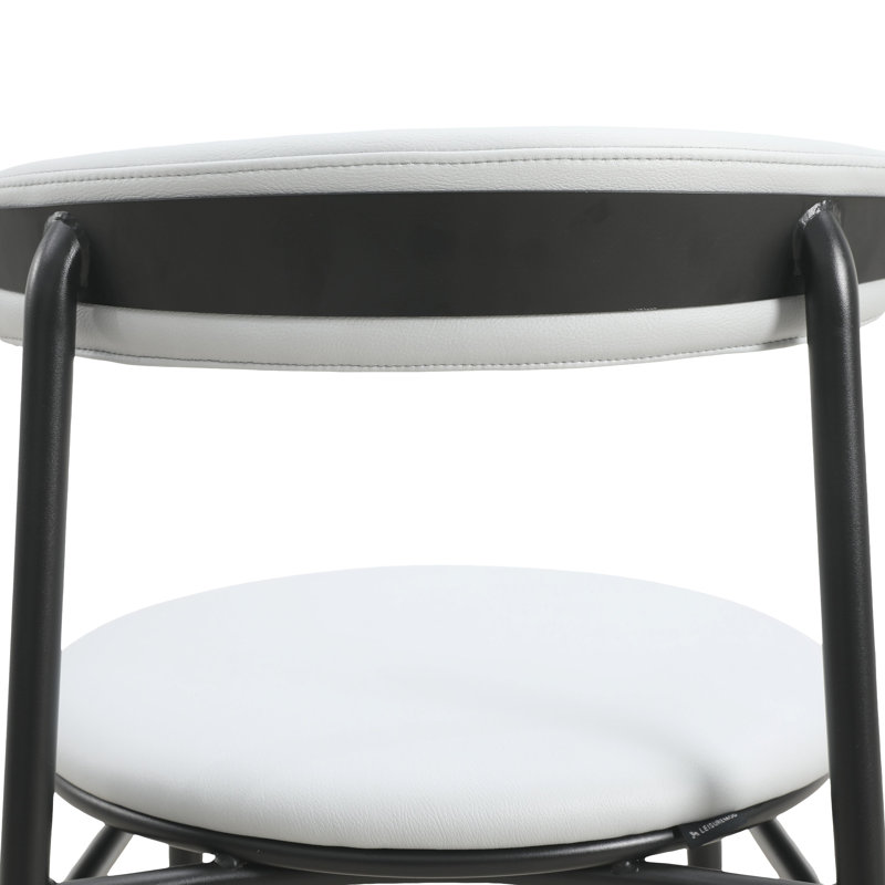 20.08'' H Upholstered Metal Side Chair, Burgundy