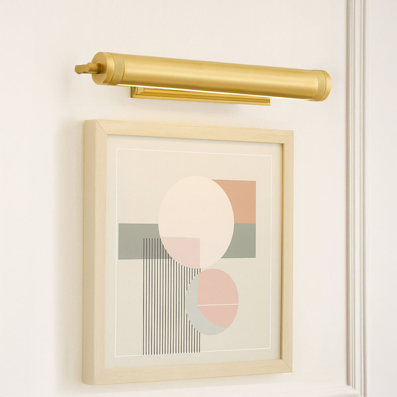 Wyatt 2 - Light LED Armed Sconce, Modern Brass