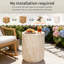 Tables portatives portatives, cylindre moderne d'oxyde de magnésium pour le balcon de jardin