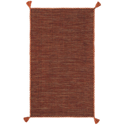 Amaral Hand Woven Cotton Solid Color Rug