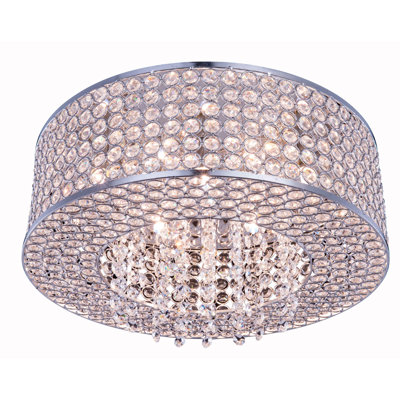 Plafonnier encastré cylindrique de style lustre Lasater