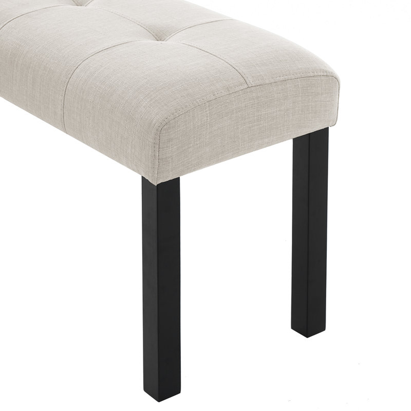 Banc de salle à manger rembourré Modern, Beige