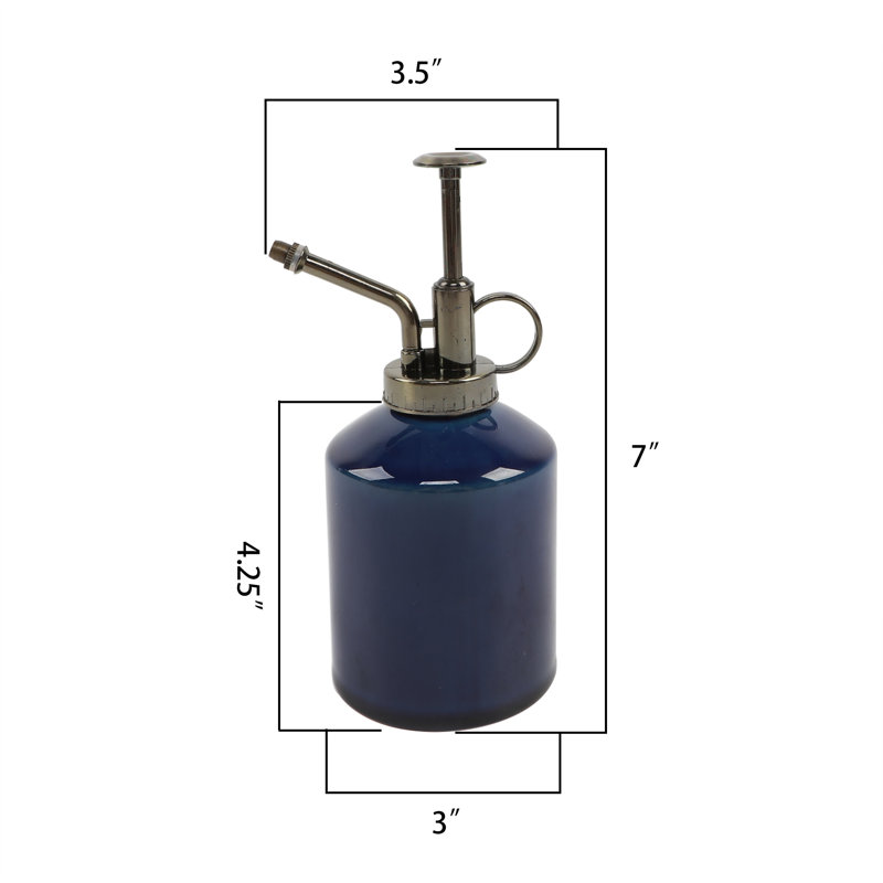 Vase de table en céramique Keayvin, H 7 po x l 3,5 po x P 3 po, Bleu