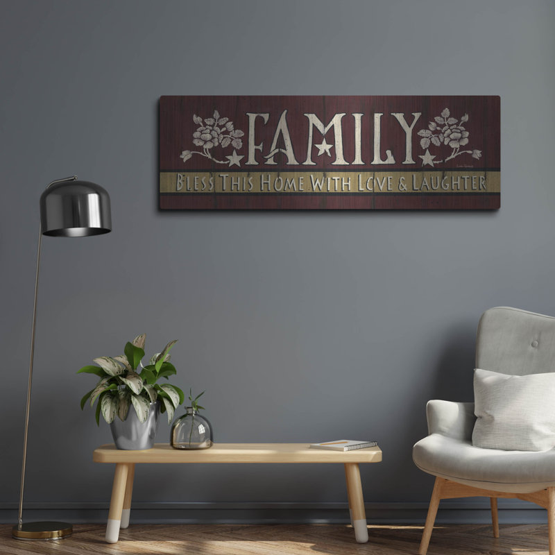 Luxe Family Art «Family Blessing» par Linda Spivey, «Family Blessing» par Linda Spivey, H 16 po x l 48 po
