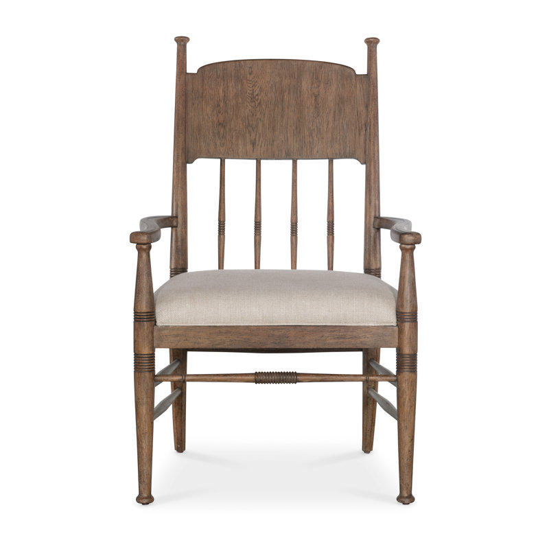 Americana Upholstered Arm Chair, Honey