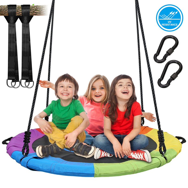 40'' Web/Saucer Swing, Green/Orange/Blue