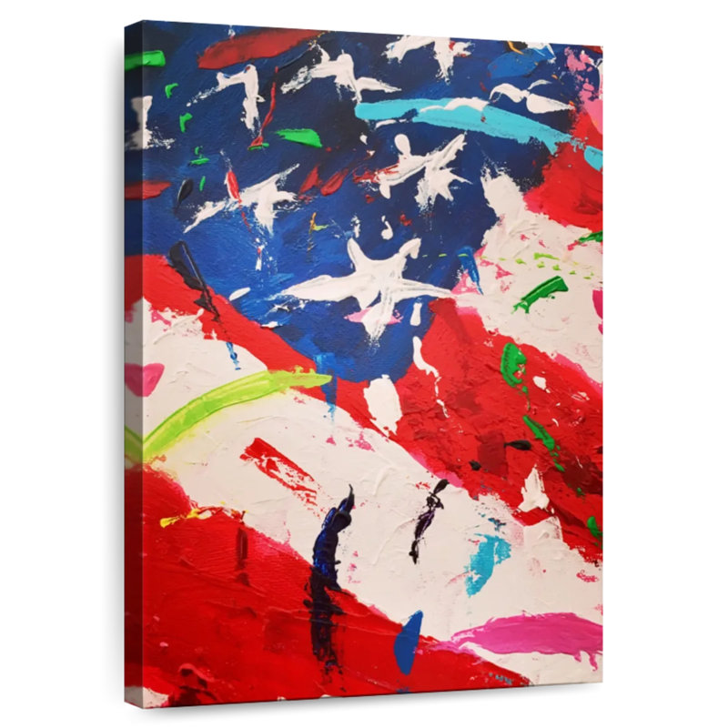 Drapeau américain Borges, H 48 po x l 32 po
