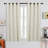 Silver Geometric Printed Pattern Curtains (Set Of 2)-303105477-303105473
