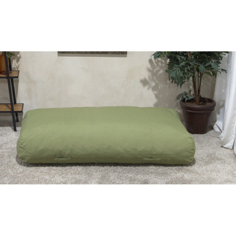 Fauteuil à billes résistant à l'eau, Tissu vert imperméable