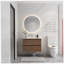 Meuble-lavabo mural 30 po avec lavabo en céramique noire, 2 tiroirs à fermeture en douceur, ensemble KD-101897632