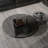 Simple round tempered glass coffee table-104563831