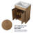 Baelynn 24" American Traditional Freestanding Single Bathroom Vanity with Ceramic Top-621469636-634830274