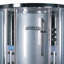 Douche à vapeur ronde coulissante en platine de 47,2 po x 87,5 po avec base incluse