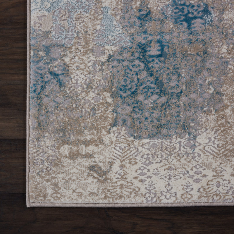 Tapis ivoire traditionnel Maren, Tapis de couloir 2 pi 2 po x 7 pi 6 po