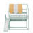 Full Size House Bed With Canopy, Slide & Built-In Bookshelves-839331195