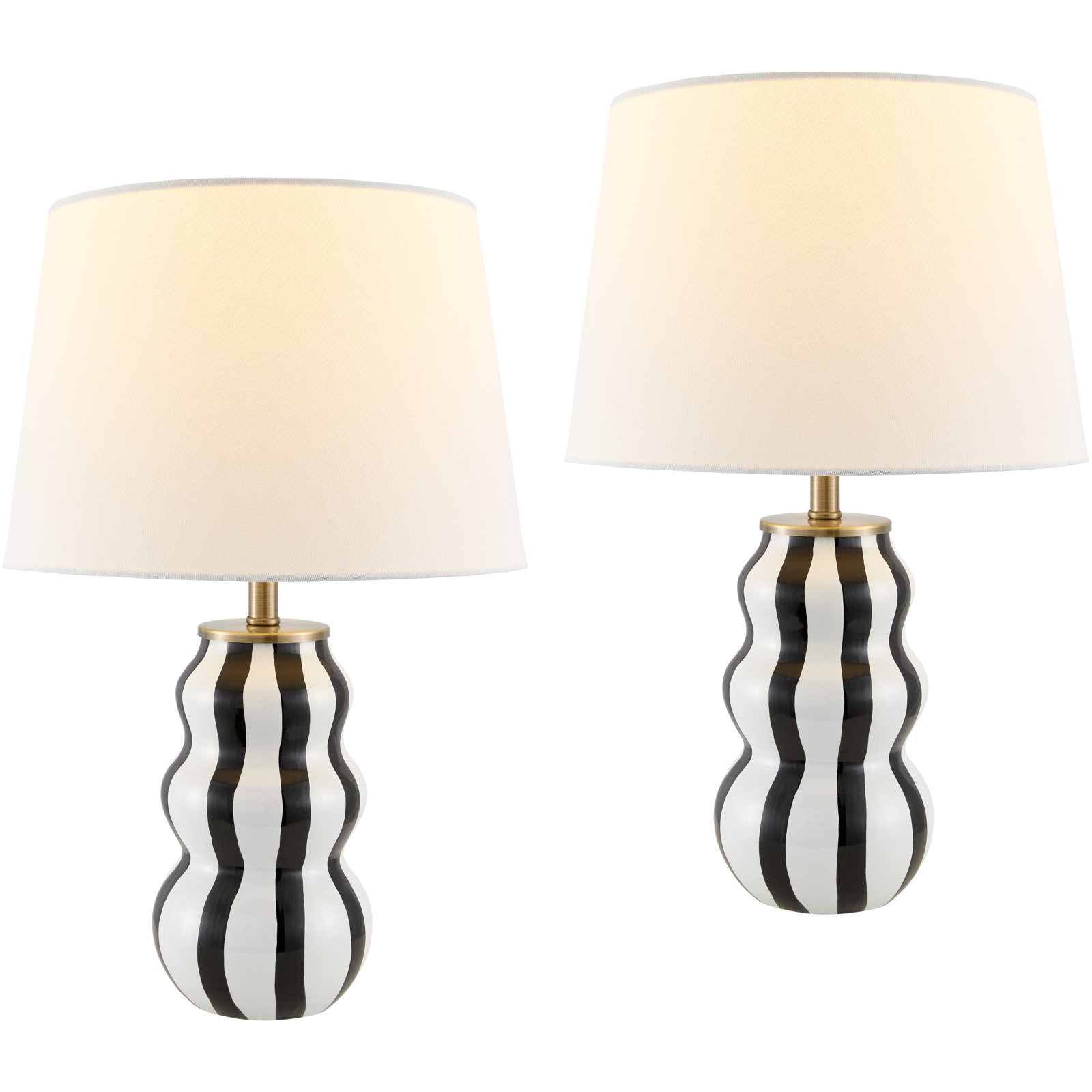 Samp Table Lamp Set, Black