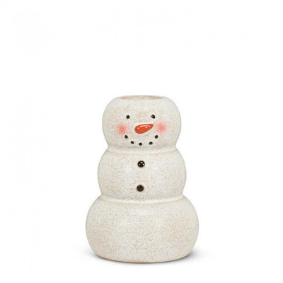 Porte-bougie Happy Snowman