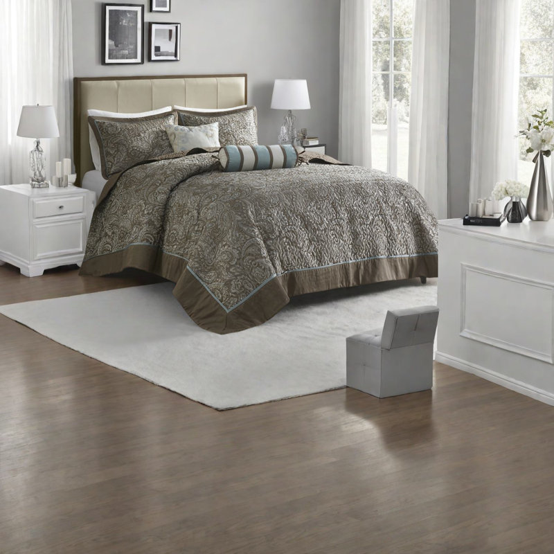 Ensembles de literie en jacquard de luxe, mélange de coton, confort, élégance traditionnelle pour la maison