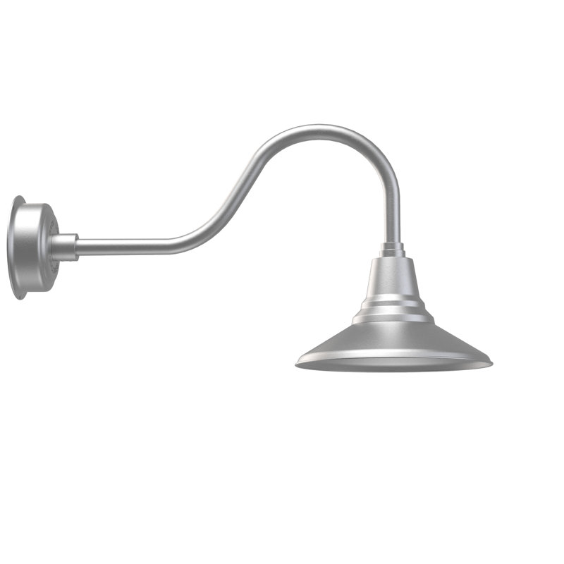 Albali Wall Light, Galvanized Silver, 15.67" H x 12" W x 29.25" D