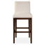 Upholstered Bar Stool with Solid Wood Frame-1415190859