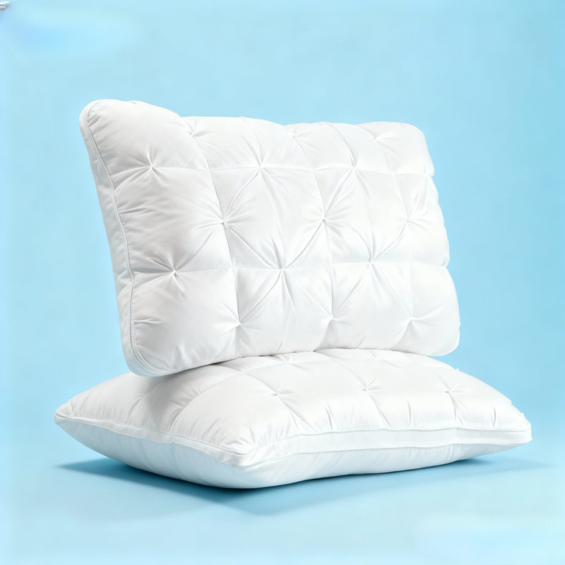  Polyester Queen Size Strong Support Pillow Set Of 2