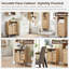 Natural Rattan Small Bathroom Cabinet
