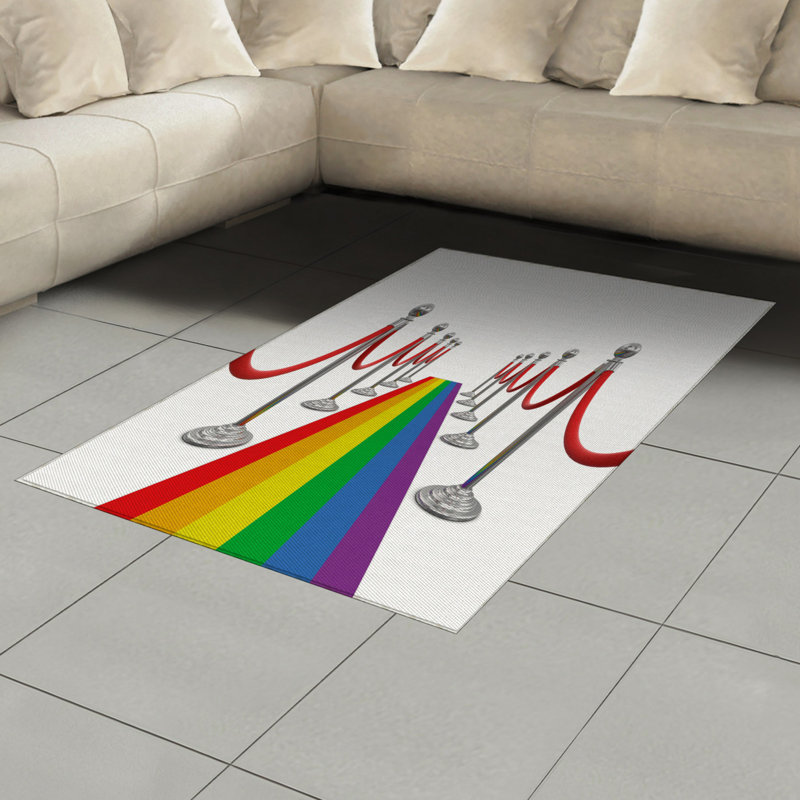 Tapis décoratif Pride, Rectangle— 4 pi x 5 pi 8 po