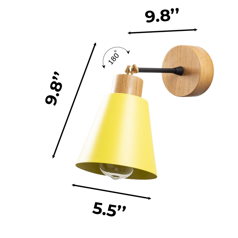 Applique murale orientable, Jaune