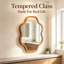 Miroir mural en bois massif Cloud-1397920080