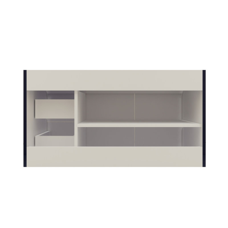 Ensemble de meuble-lavabo simple 42 po Trevah, Lustre noir