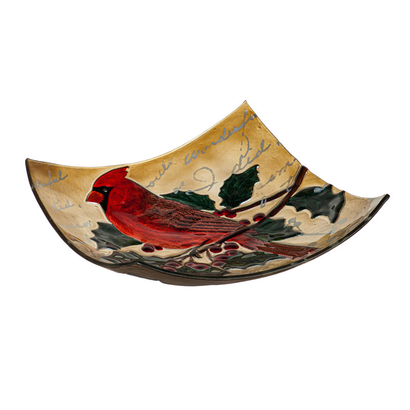 Glass Birdbath