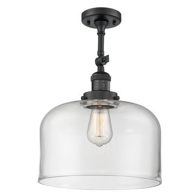 Plafonnier semi-encastré 1 lumière 12 po Temescal