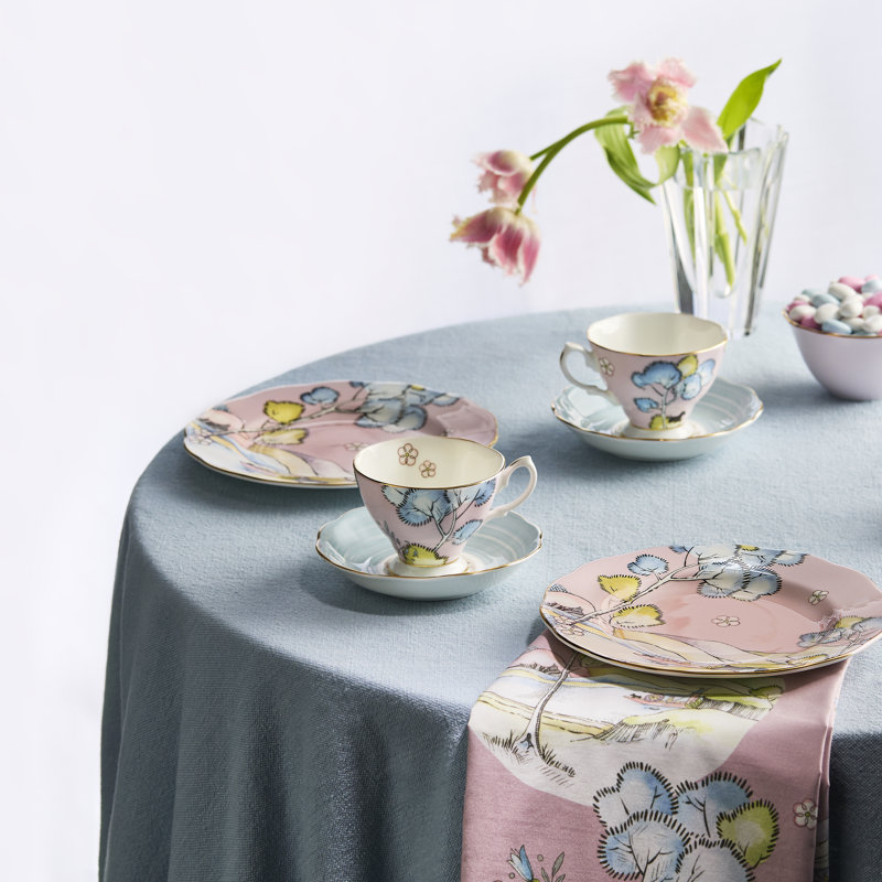 Royal Albert 100 Years Teacup Saucer Plate, 3 Piece Set, Enchantment 1930