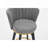 Modern 360° Swivel Counter Stools Set Of 2 - 26" Counter Height Luxury Velvet, BIFMA Certified For Kitchen Island & Home Bar, Neutral Tone-215374220