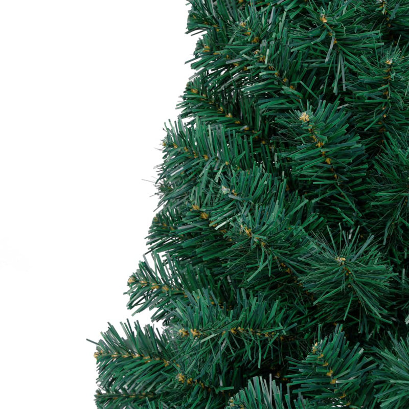 Artificial Half Christmas Tree with LEDs&Ball, 6.89ft H
