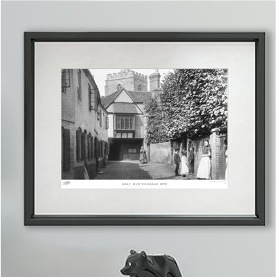 Bray, Old Vicarage 1890 1 Piece Single Picture Frame Wall Art