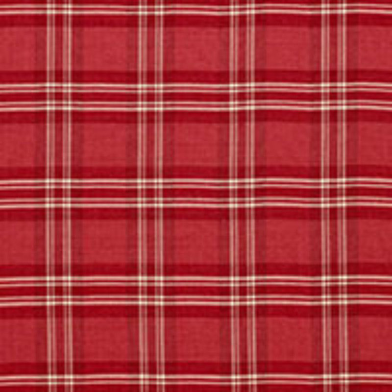 Check Rustique Fabric, Red